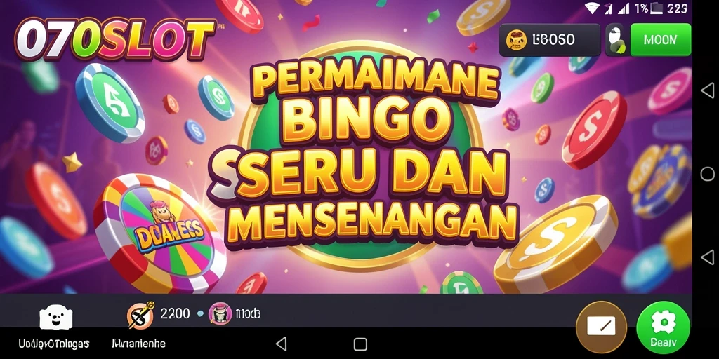 Tampilan utama gameplay Bingo yang seru dan interaktif.