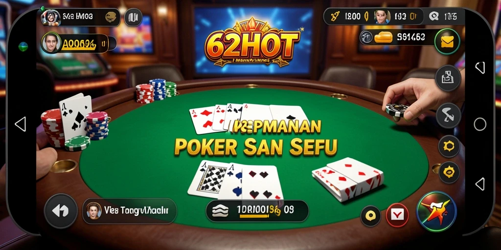Gameplay menarik dari 62HOT yang menampilkan serunya permainan Poker.
