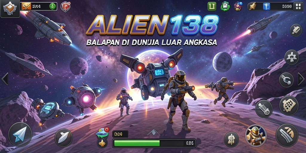 Gameplay seru ALIEN138 dengan balapan luar angkasa yang mendebarkan.