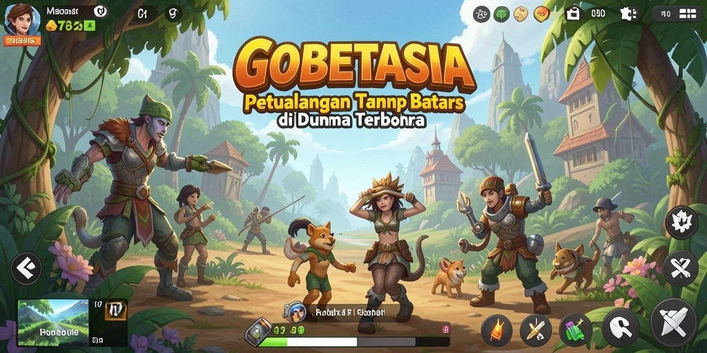 Gameplay GOBETASIA yang penuh petualangan di dunia terbuka.