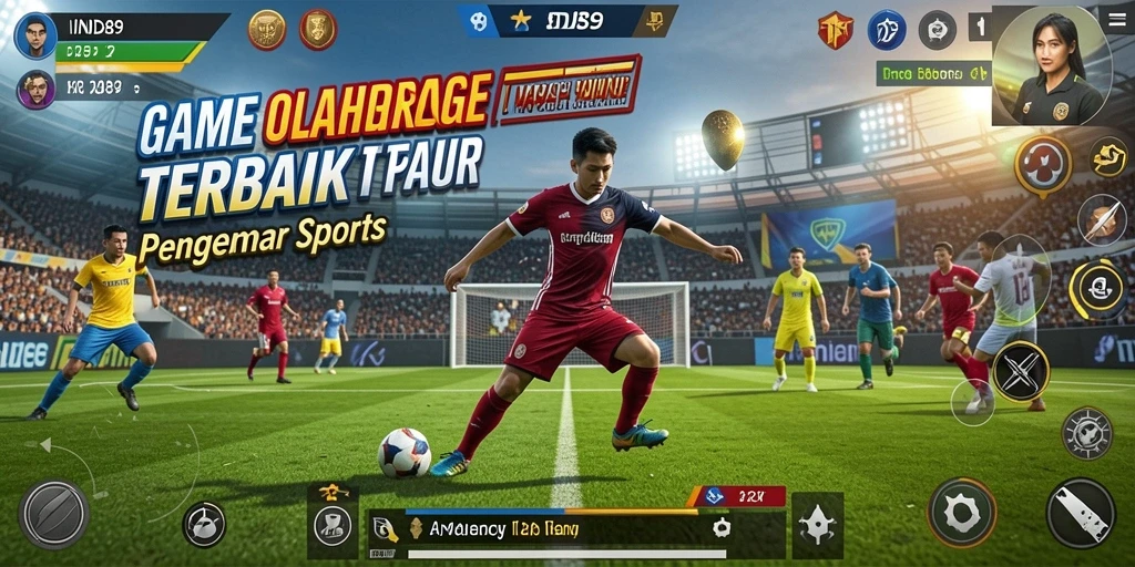 Screenshot IND89 menampilkan aksi mendebarkan dalam permainan olahraga.