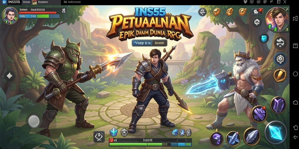 Tampilan gameplay INS55 yang menakjubkan dalam dunia RPG.