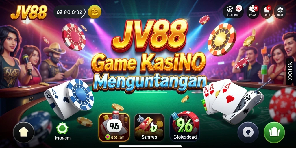 Tampilan gameplay <strong>JV88</strong> yang mendebarkan dan penuh warna.