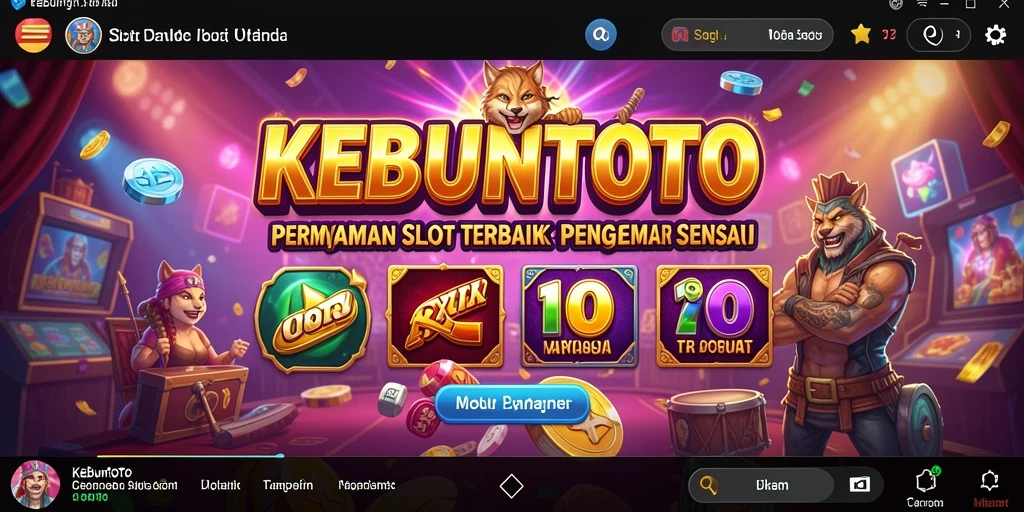 Gameplay seru KEBUNTOTO dengan grafik slot yang menarik.