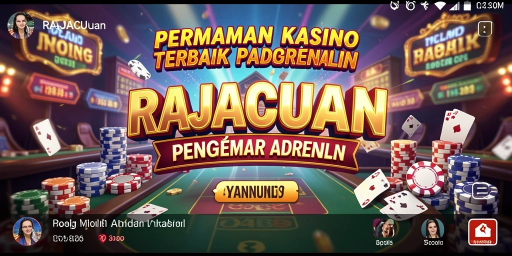 Screenshot gameplay Kasino RAJACUAN menampilkan suasana menarik dan antarmuka yang ramah pengguna.