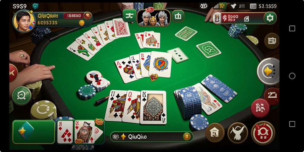 Tampilan gameplay S9S9 yang menarik dengan aksi QiuQiu seru.