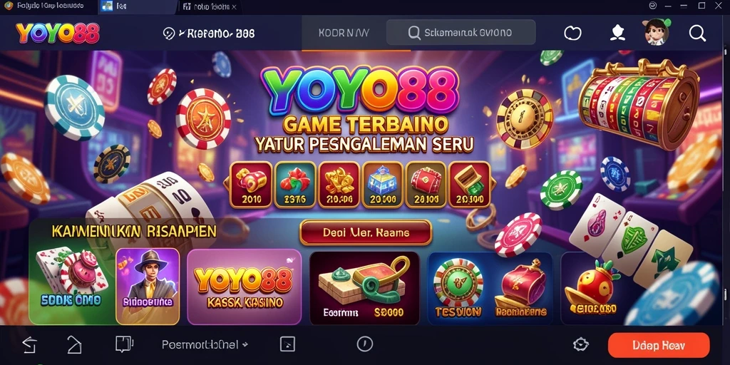 Screenshot dari gameplay otomatis di kasino YOYO88.