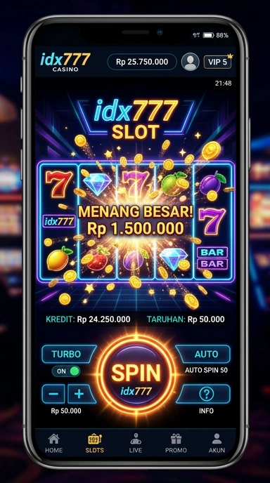 Laman utama idx777 menunjukkan berbagai kategori aplikasi secara jelas.